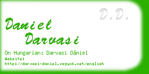 daniel darvasi business card