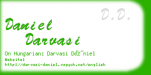 daniel darvasi business card